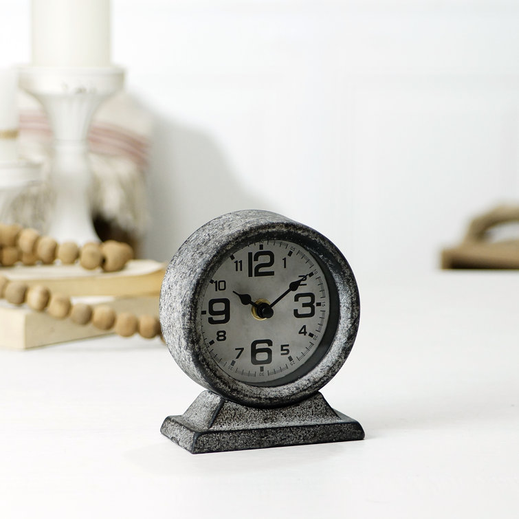 Williston Metal Table Clock & Reviews Wayfair